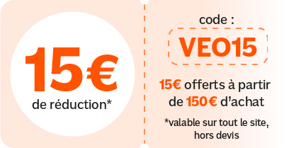15&euro; de r&eacute;duction avec le code VEO15